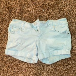 Pastel blue Jean shorts